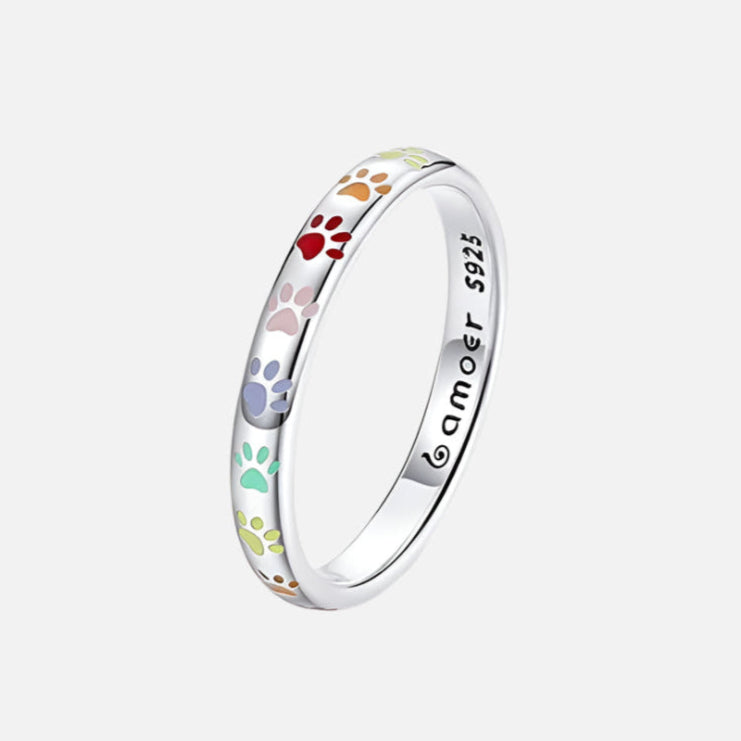 爪の形をしたデザインのスターリングシルバーリング