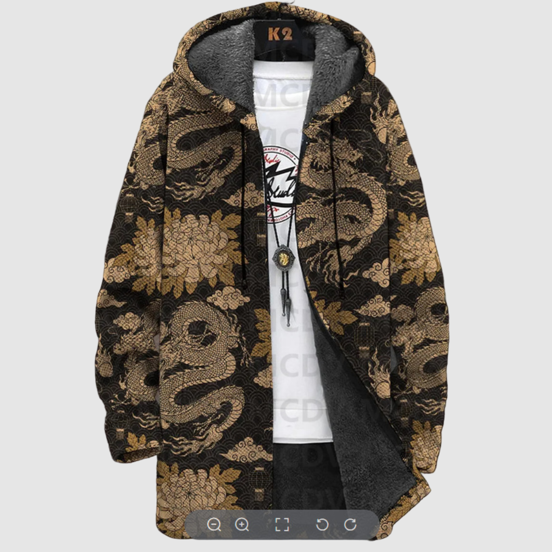 テラ| レトロフード付きスウェットシャツ