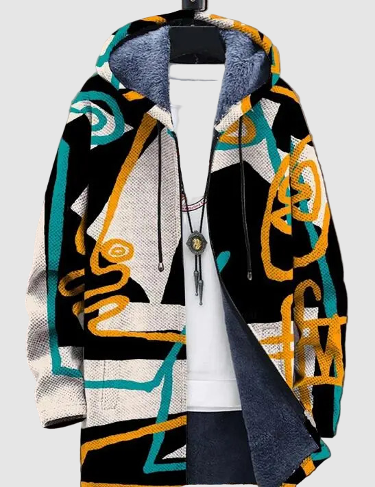 玄 | レトロフード付きスウェットシャツ