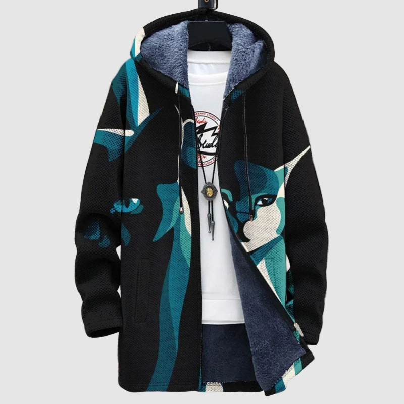 琥珀 | レトロフード付きスウェットシャツ