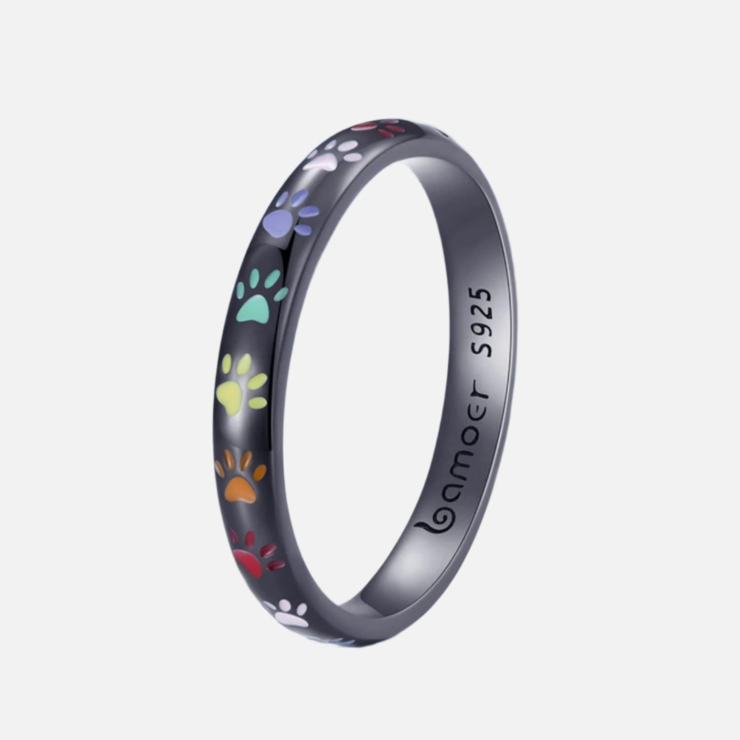 爪の形をしたデザインのスターリングシルバーリング