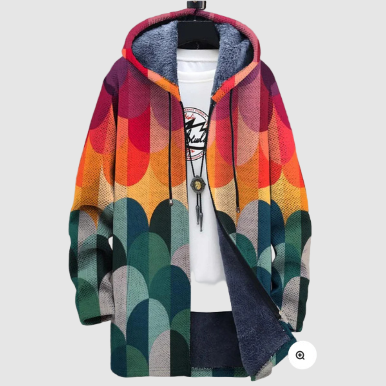 樟 | レトロフード付きスウェットシャツ