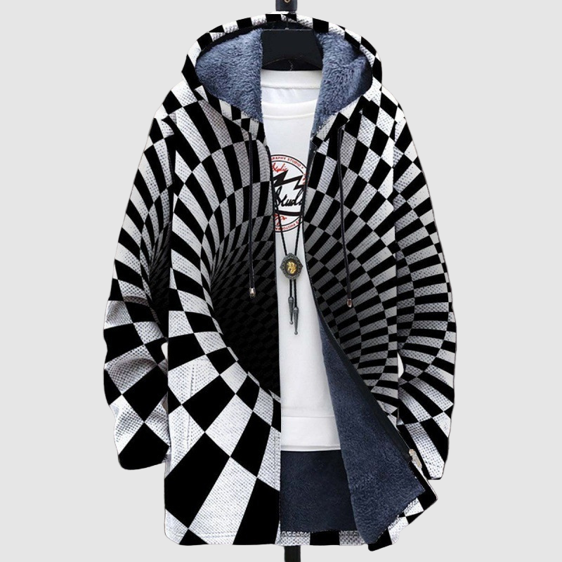 琥珀 | レトロフード付きスウェットシャツ